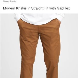 Men’s Gap KHAKIS Straight Stretch Coupe Droite Extensible 38x32